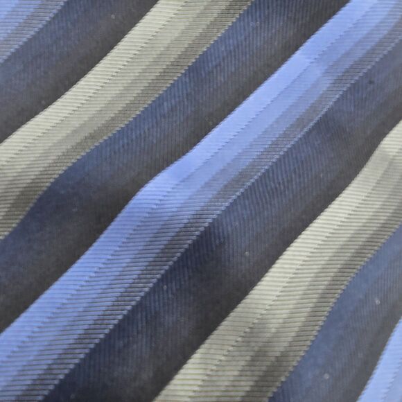 Necktie Mens Vintage Valerio Garati silk, Size 57 By 4 Inches Blue And Grey - Picture 3 of 7